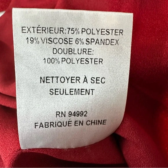 Jonathan Simkhai Cutout Crepe De Chine Top in Crimson Size 6 - Picture 11 of 11
